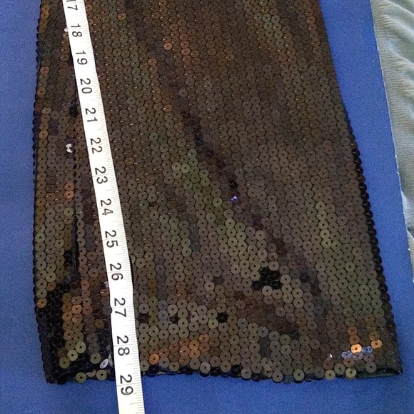 BCBG Max Azria black sequin tuxedo style pants size 8 - Picture 6 of 10